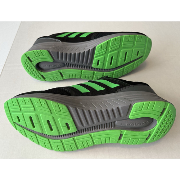 ADIDAS Galaxy 5 Running Shoe H04597 Sz 11 Black/Screaming Green Athletic - Picture 4 of 11